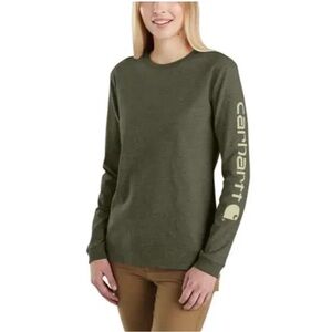 Carhartt womens Green Long Sleeve size XL (16-18) loose fit